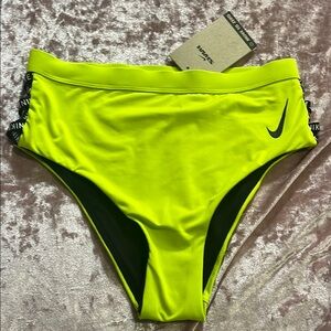 Nike Yellowish greenish and Black Bikini Swimwear